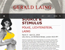 Tablet Screenshot of geraldlaing.com